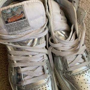 Silver off white brand shoes
